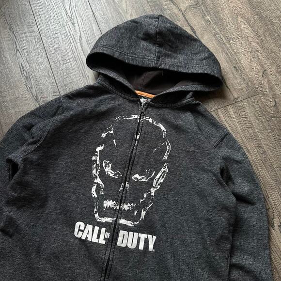 Vintage Y2K Call Of Duty Black Ops 3 Skull Hoodie Zip Up - Picture 1 of 6